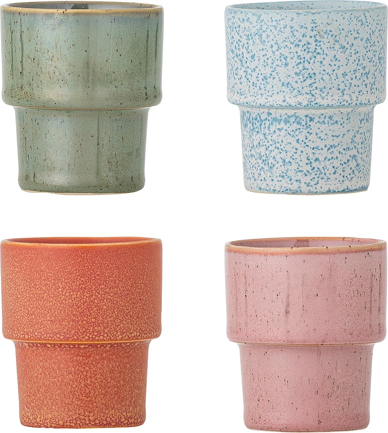Ewan Espresso Cups 75 ml, pastel, 4 pcs.