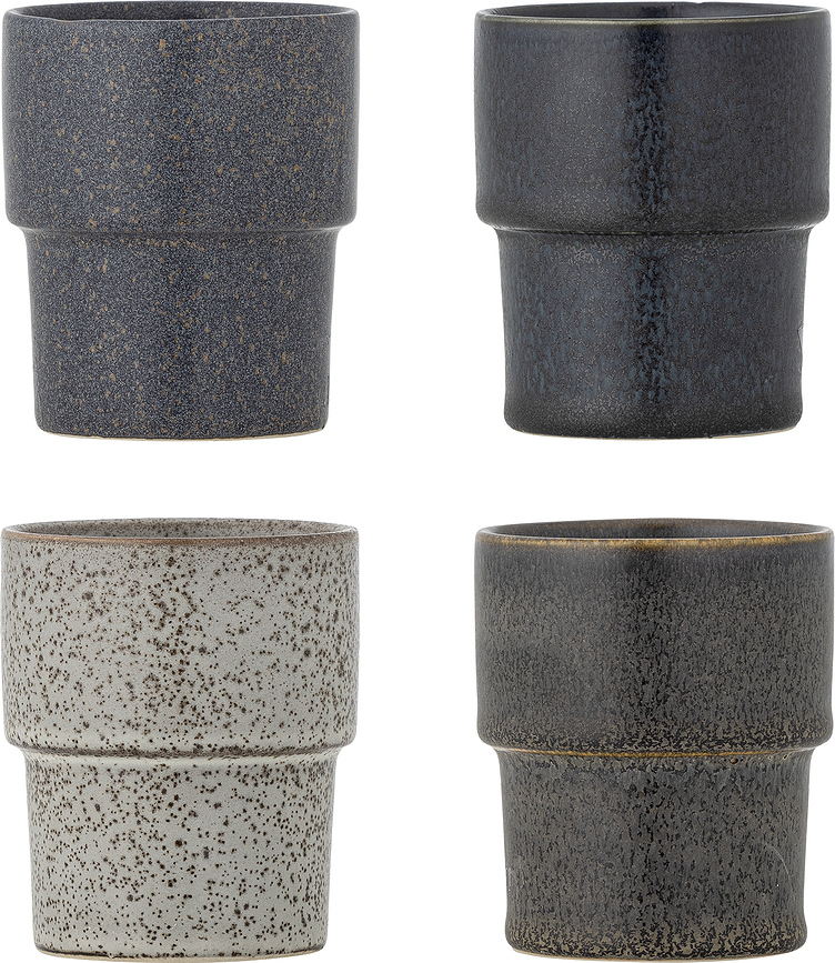 Ewan Šalice 150 ml crne 4 kom.