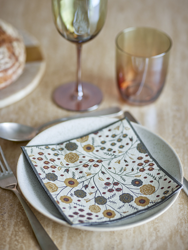 Eydis Serviettes en papier, 33 x 33 cm, Lot de 20