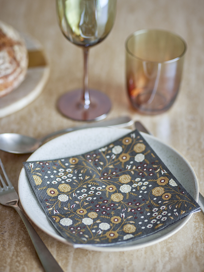 Eydis Serviettes en papier, 33 x 33 cm, Lot de 20