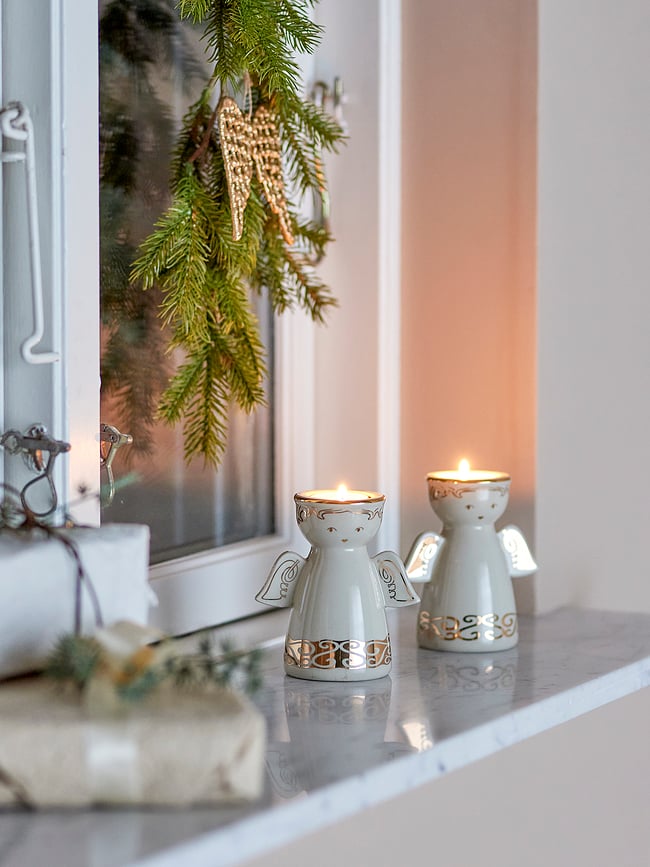 Faella Svečniki, božični, angeli, 2 kosa