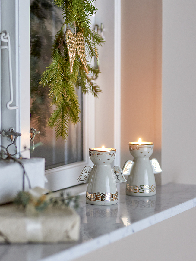 Faella Svijećnjaci božićni motiv anđela 2 kom.