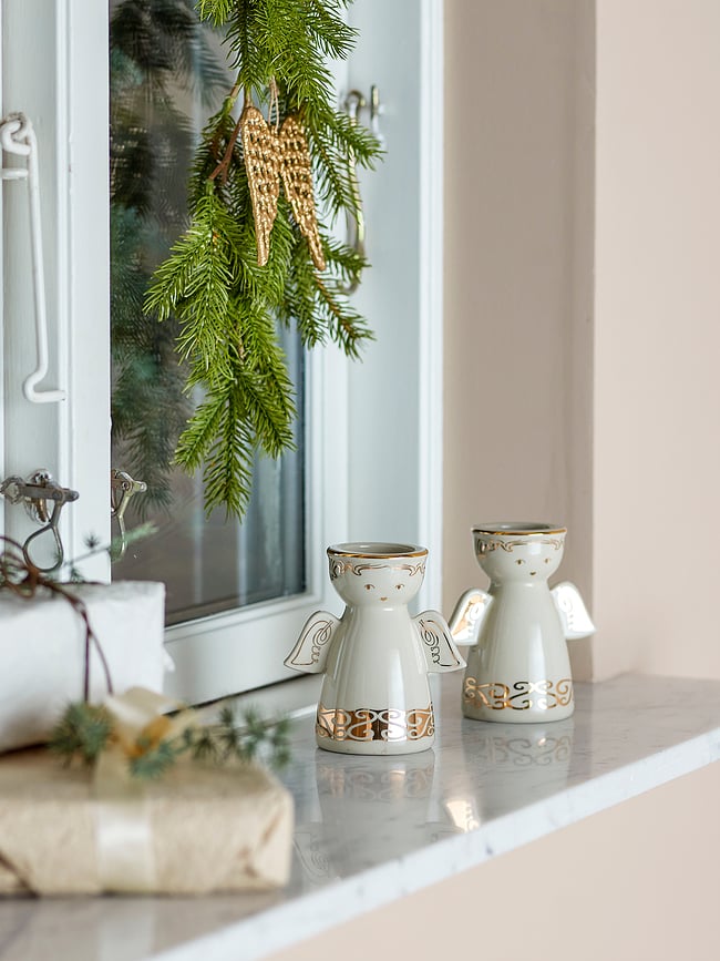 Faella Svijećnjaci božićni motiv anđela 2 kom.