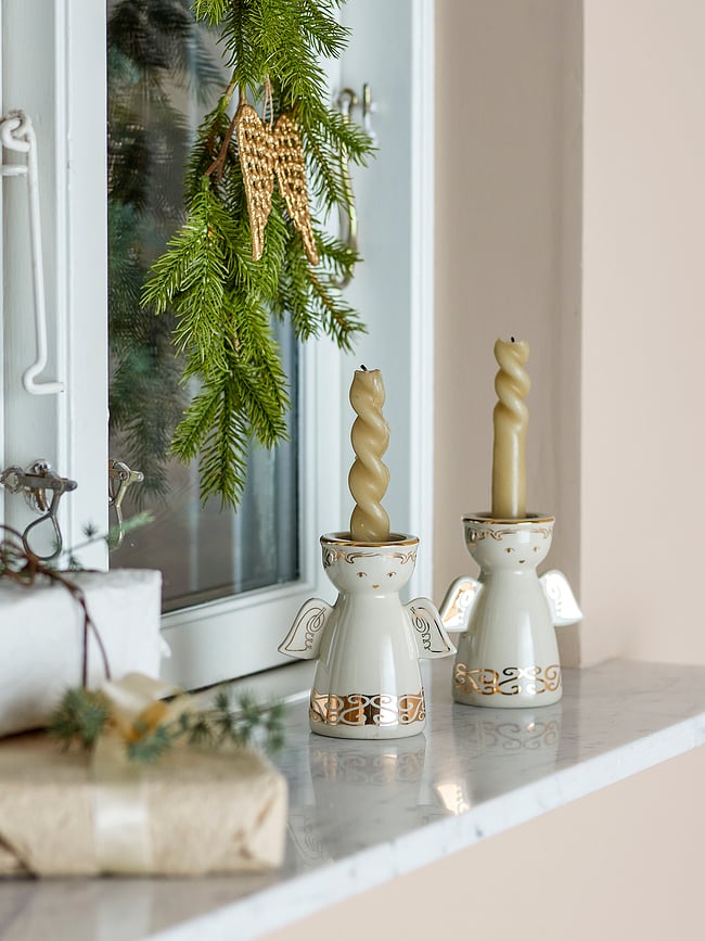 Faella Svijećnjaci božićni motiv anđela 2 kom.