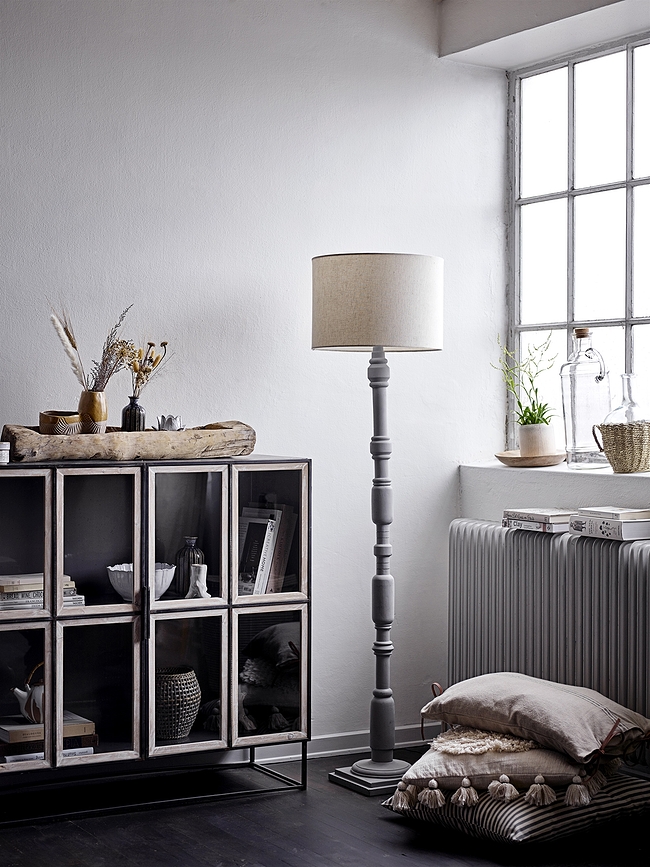 Farol de bambú trenzado Bloomingville, 25 cm