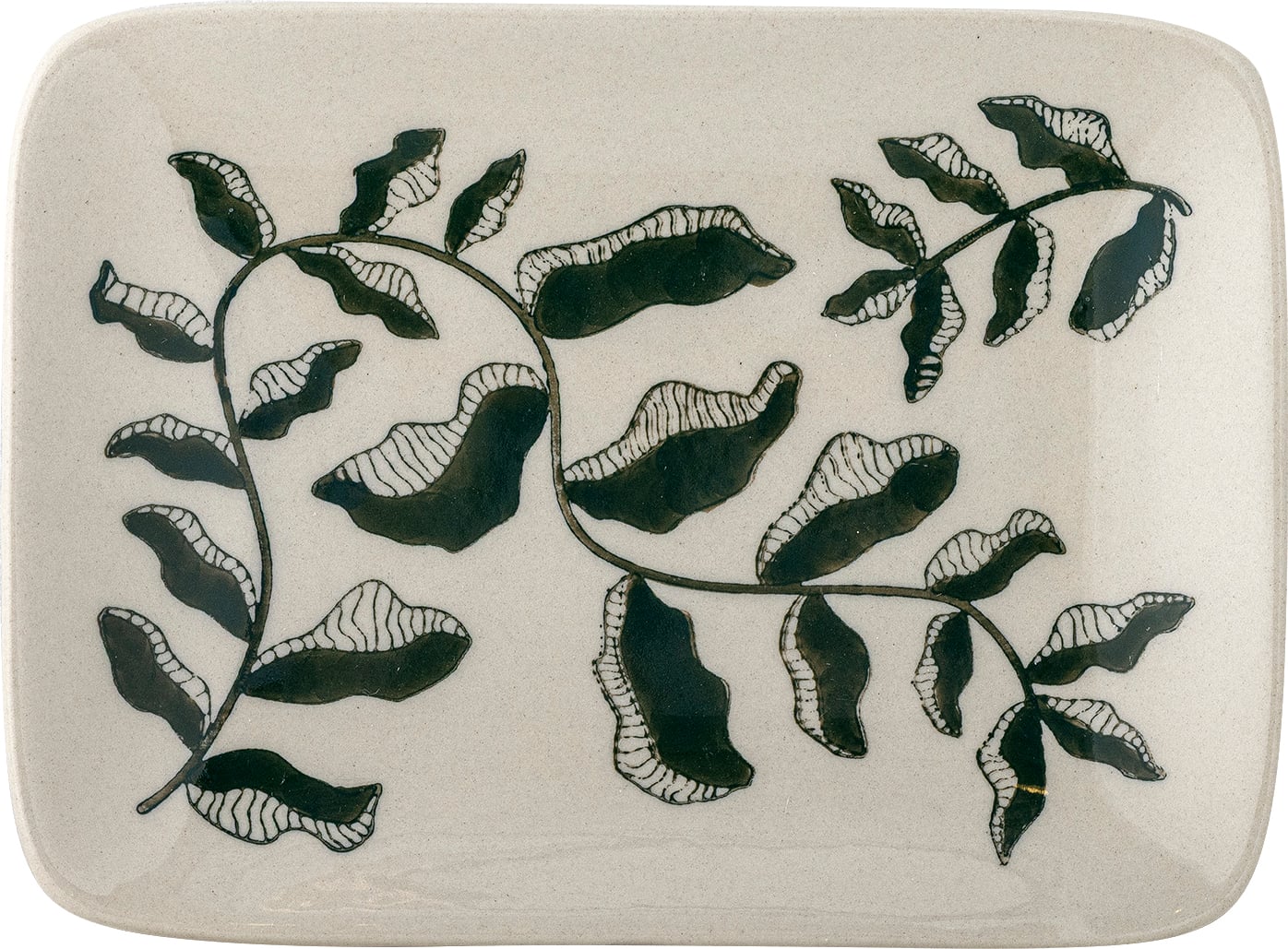 Fauni Platte 11,5 x 15 cm dunkelgrün