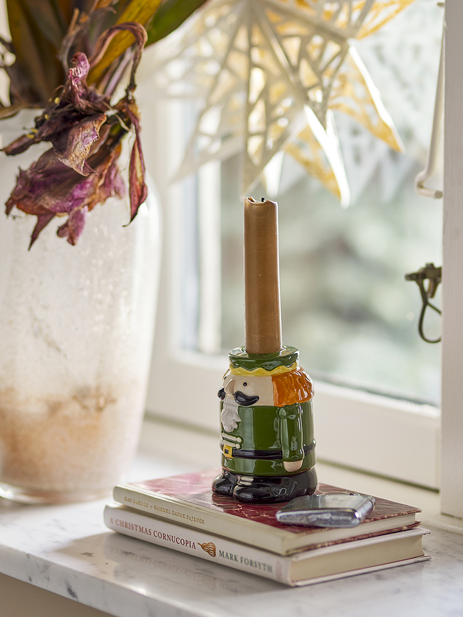 Feast Κηροπήγιο για κλασικό κερί, 9 εκ., πράσινο