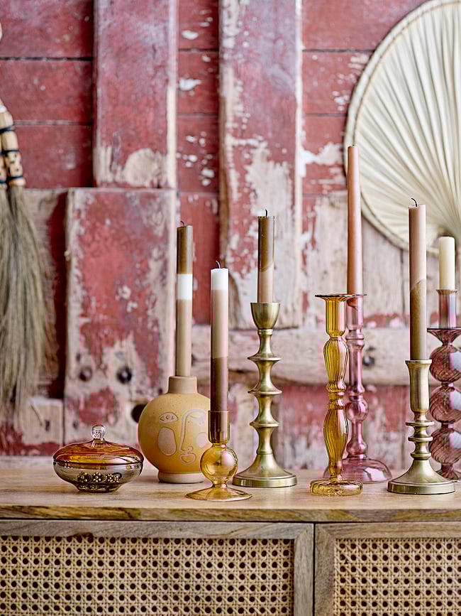 Ferah Svijećnjak za klasičnu svijeću 26 cm stakleni