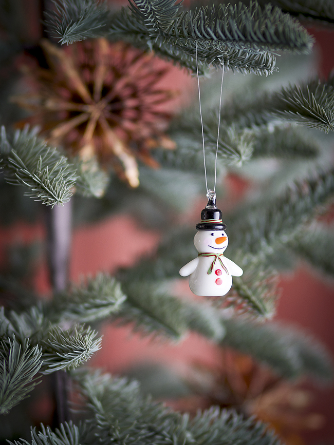 Festive Božična kroglica, snežak, 6 cm