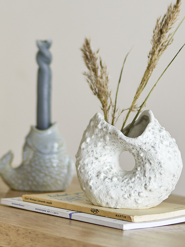 Fianna Vase décoratif 12 cm, blanc