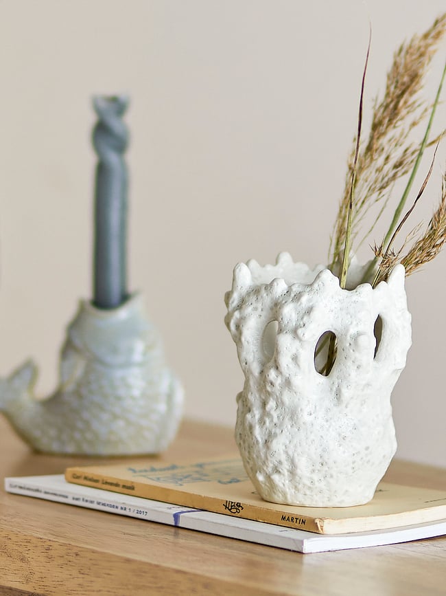 Fianna Vaza dekorativna 12,5 cm bijela