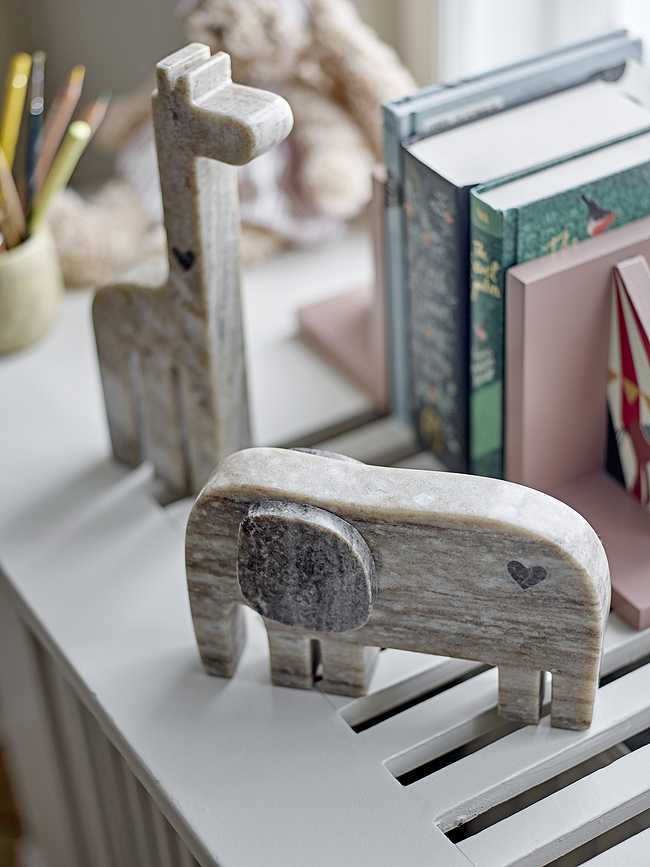 Figura decorativa de mármol Camy, elefante