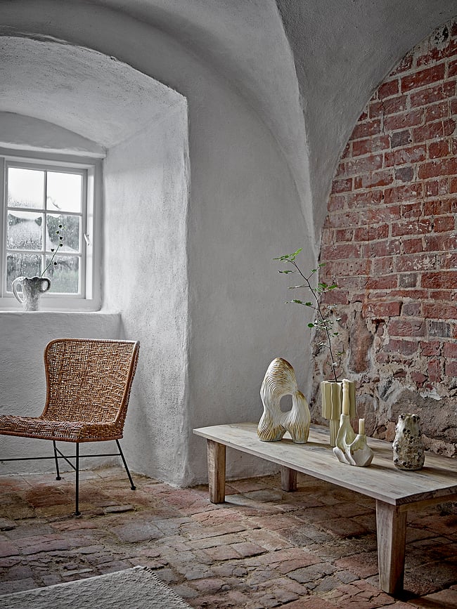 Figura decorativa Eviella, 38 cm, beige