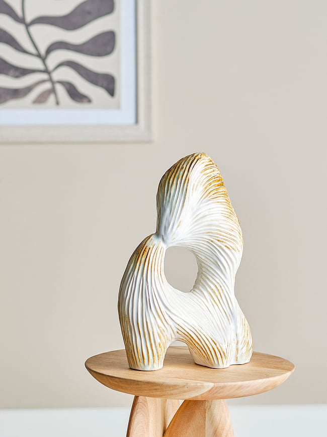 Figura decorativa Eviella, 38 cm, beige