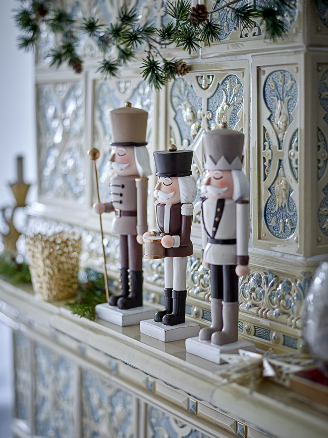 Figuras decorativas cascanueces Darryl, beige, 3 unidades