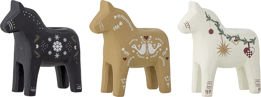 Figuras decorativas Siffer de caballos, 3 unidades