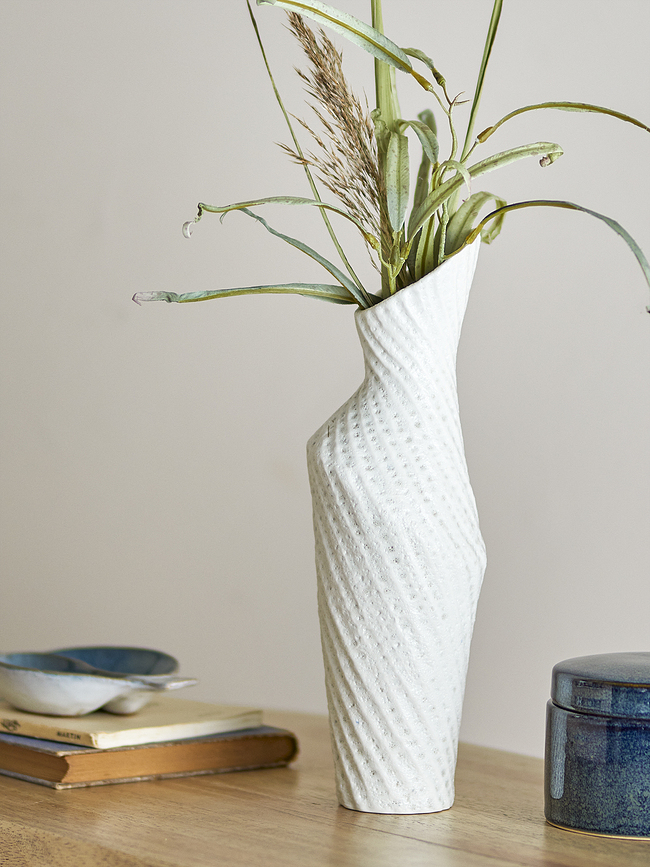 Fikla Vase Décoratif 29 cm, blanc