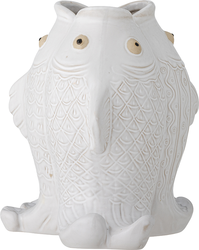 Fili Vase 19 cm, blanc
