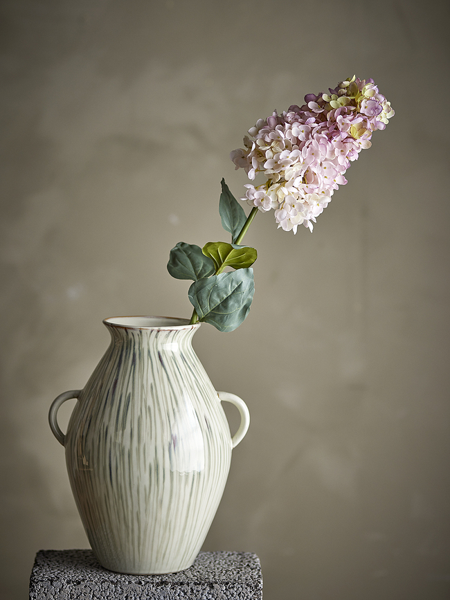 Flor artificial de hortensia Bloomingville, 49 cm, blanca
