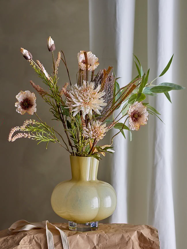 Flor Artificial Bloomingville Poppy, beige