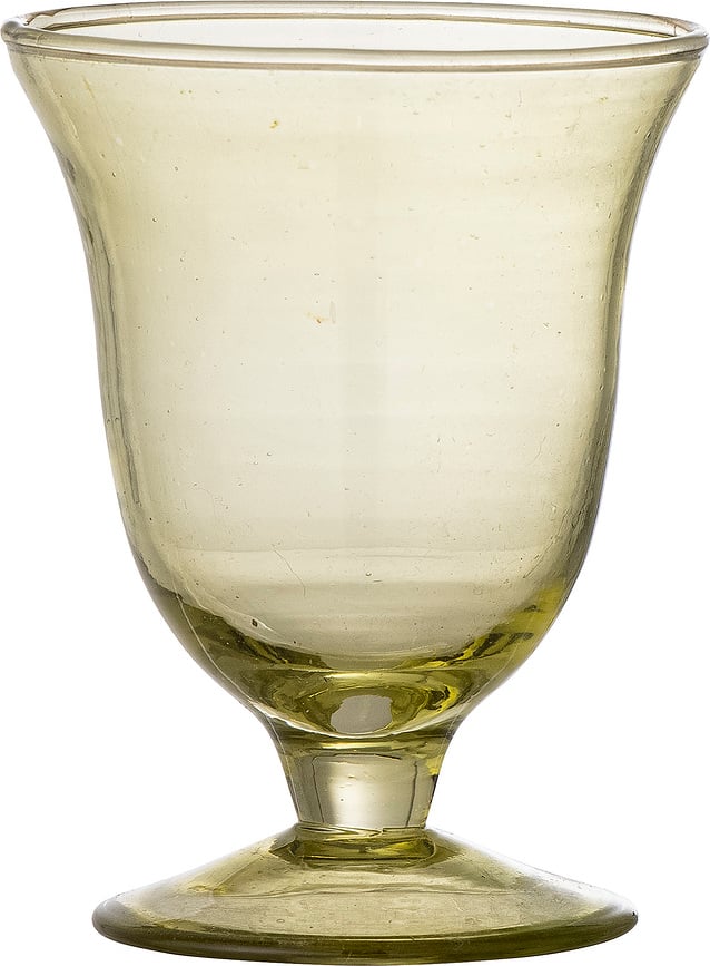 Florentine Verre à Vin 140 ml, vert, en verre recyclé