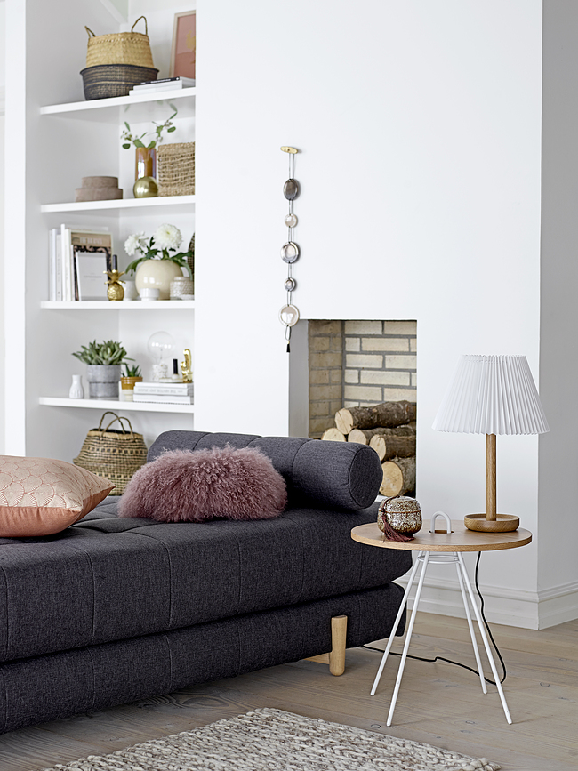 Floria Panier de Rangement, 42 cm, en jonc de mer