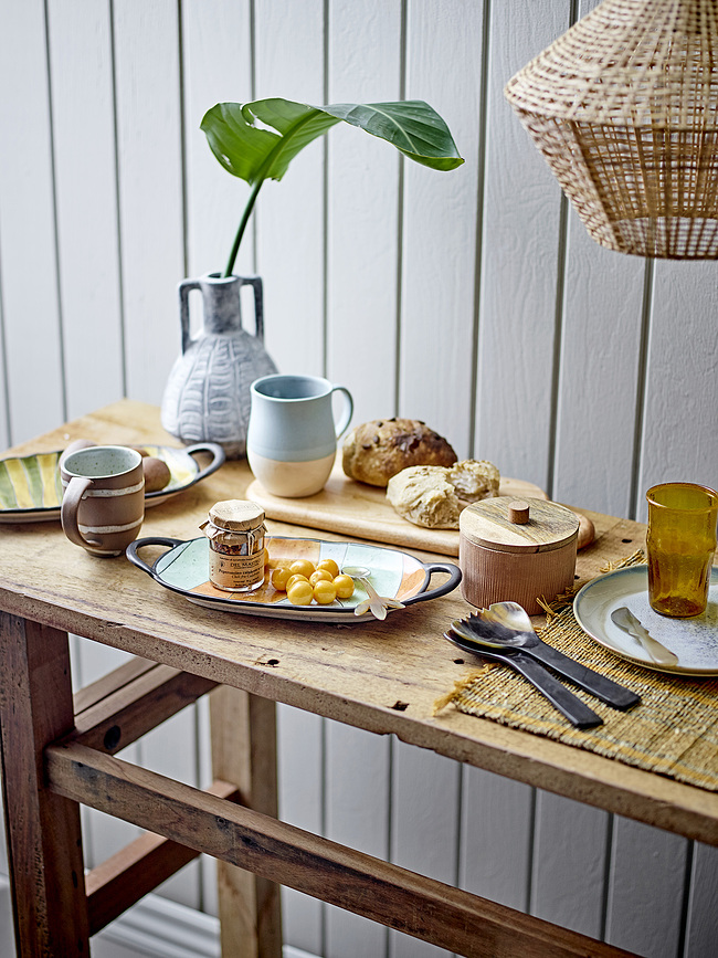 Fuente Lilie, 32,5 cm, amarilla y verde