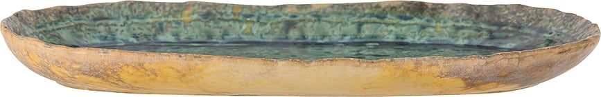 Fuente ovalada Milani, 21 x 37 cm, verde