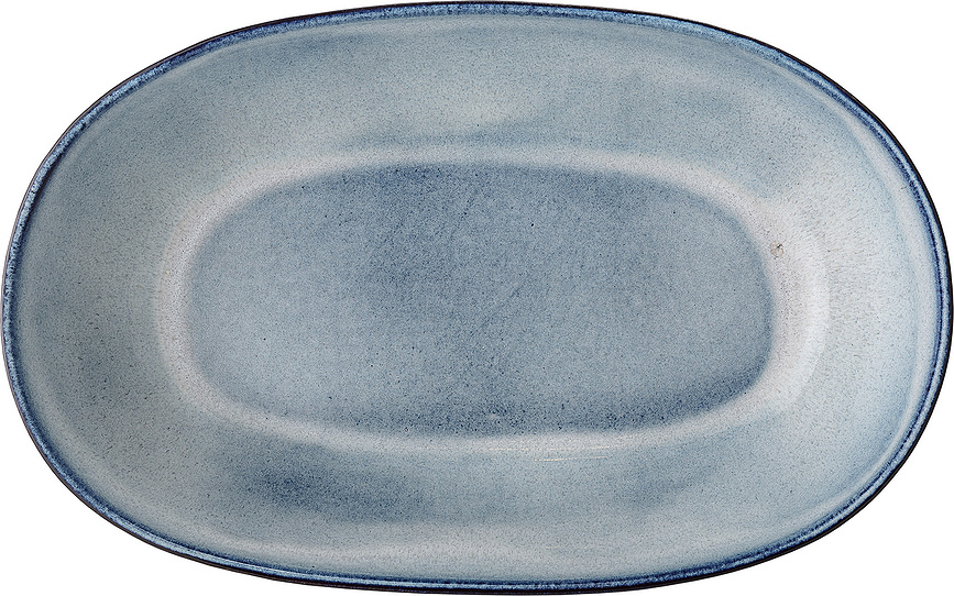 Fuente para servir Sandrine, 20 x 32 cm, azul