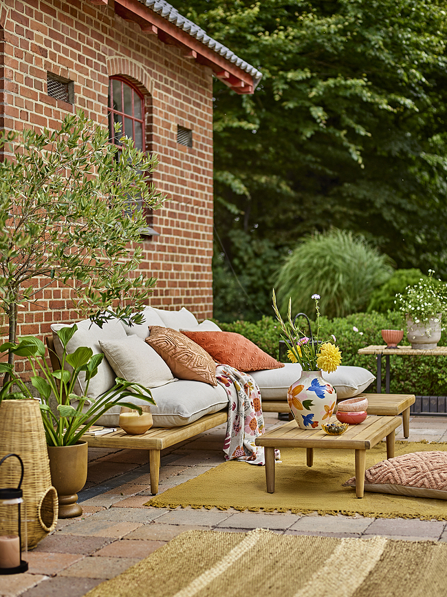 Gartensofa mit Tisch Cesano Lounge, 3-teilig