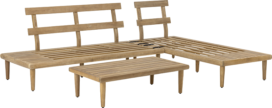 Gartensofa mit Tisch Cesano Lounge, 3-teilig