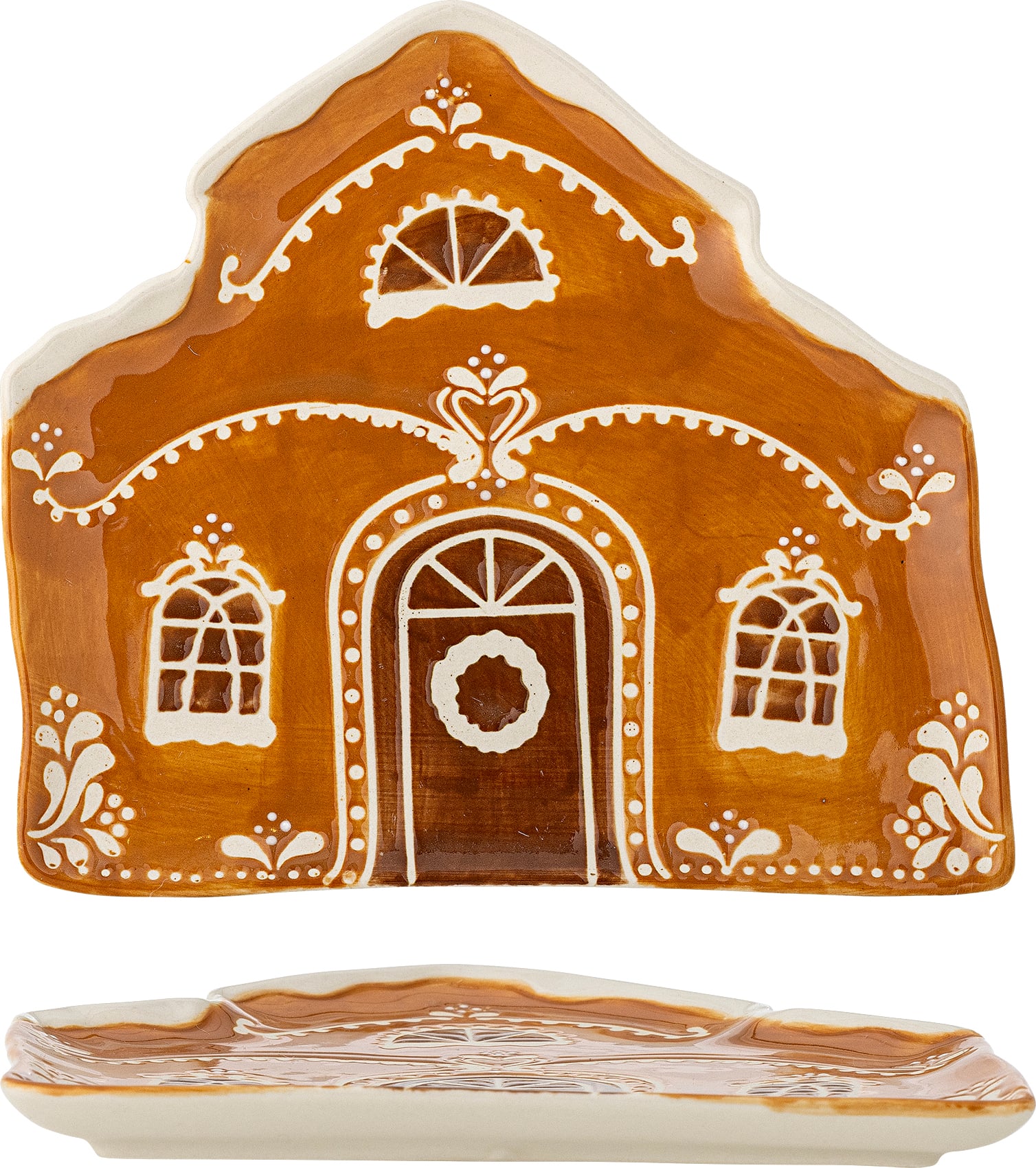 Gina Servierteller 18 cm, braun