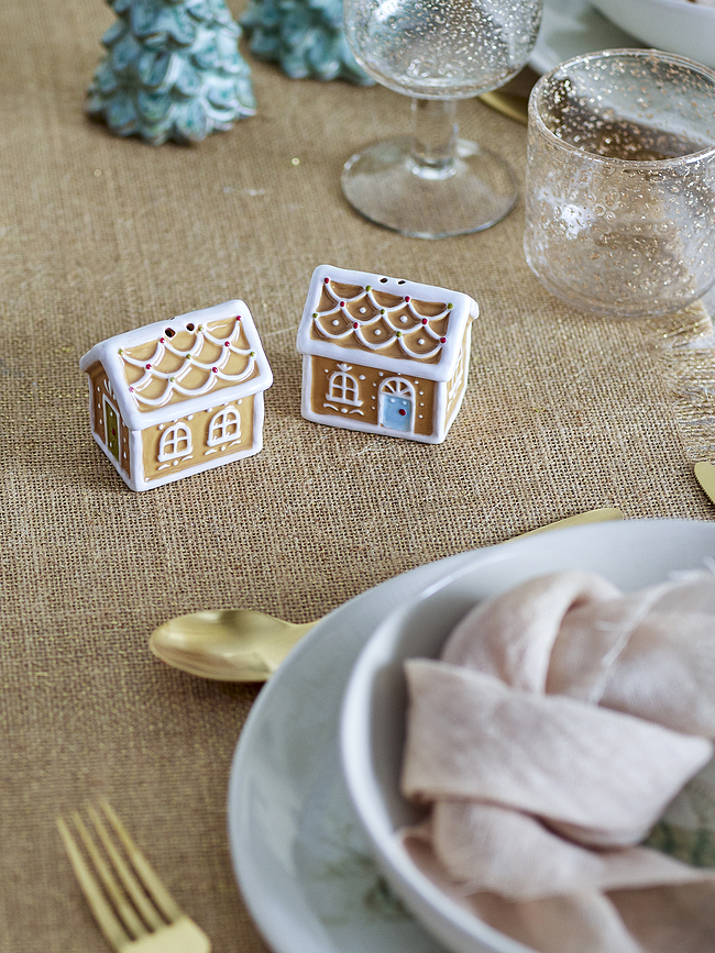 Ginnie Αλατοπιπεριέρες, σχέδιο σπιτάκια μελόψωμου, 2 τμχ