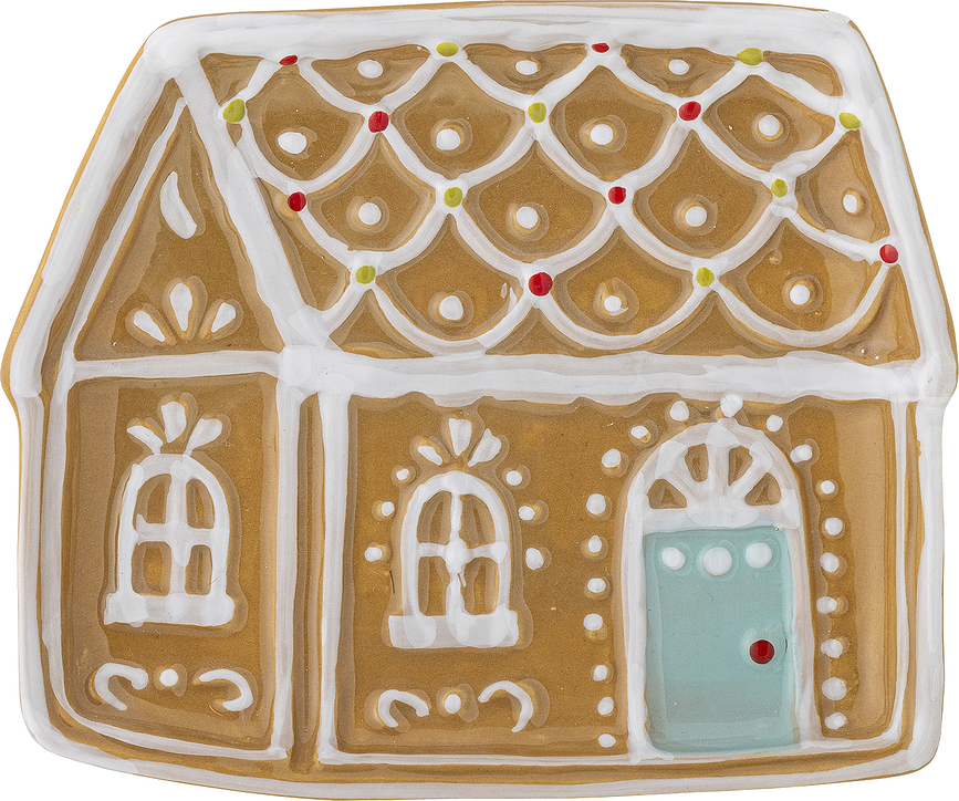 Ginnie Assiette, motif maison en pain d'épices, 15,5 cm