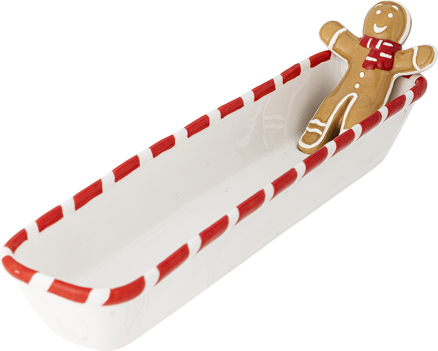 Ginnie Πιατέλα σερβιρίσματος, σχέδιο ανθρωπάκι gingerbread, 36,5 cm