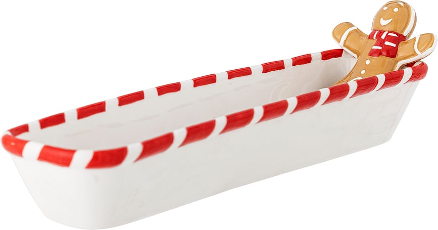 Ginnie Plat de service en forme de bonhomme en pain d'épice, 36,5 cm