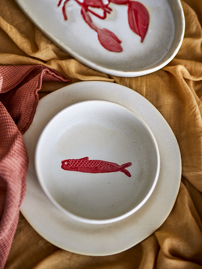 Hadden Bowls, red, 4 pcs.