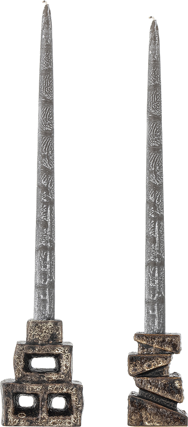 Hale Bougeoirs pour bougies classiques, Lot de 2