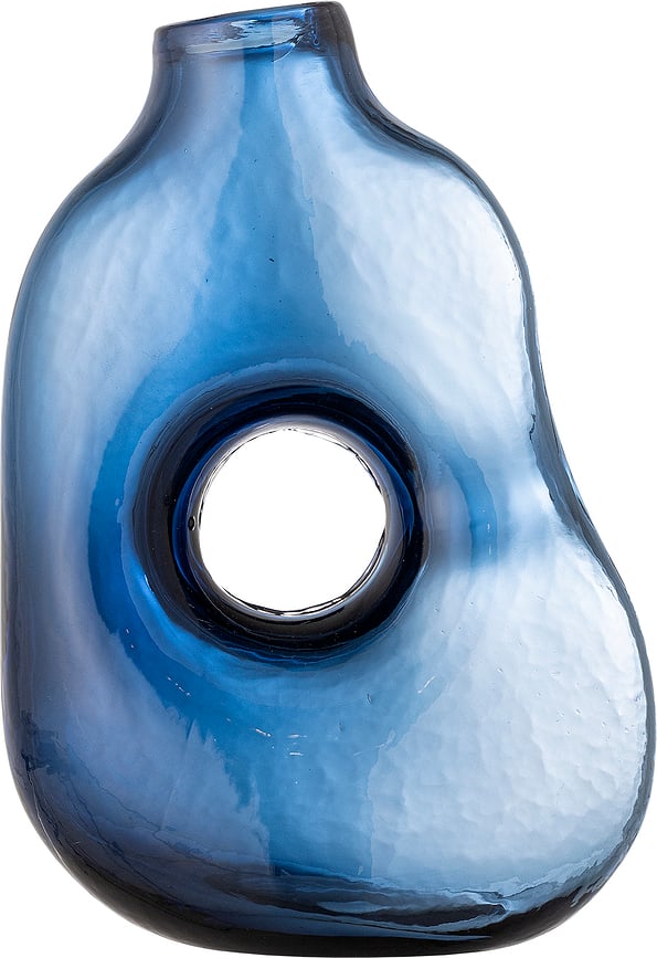 Harri Vase 30 cm blau