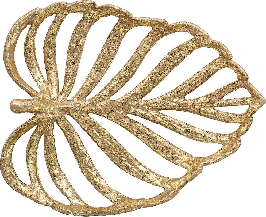 Hoja decorativa Bloomingville, dorada