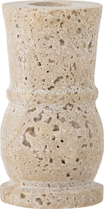 Ilise Svečnik za klasično svečo, 10 cm, travertin