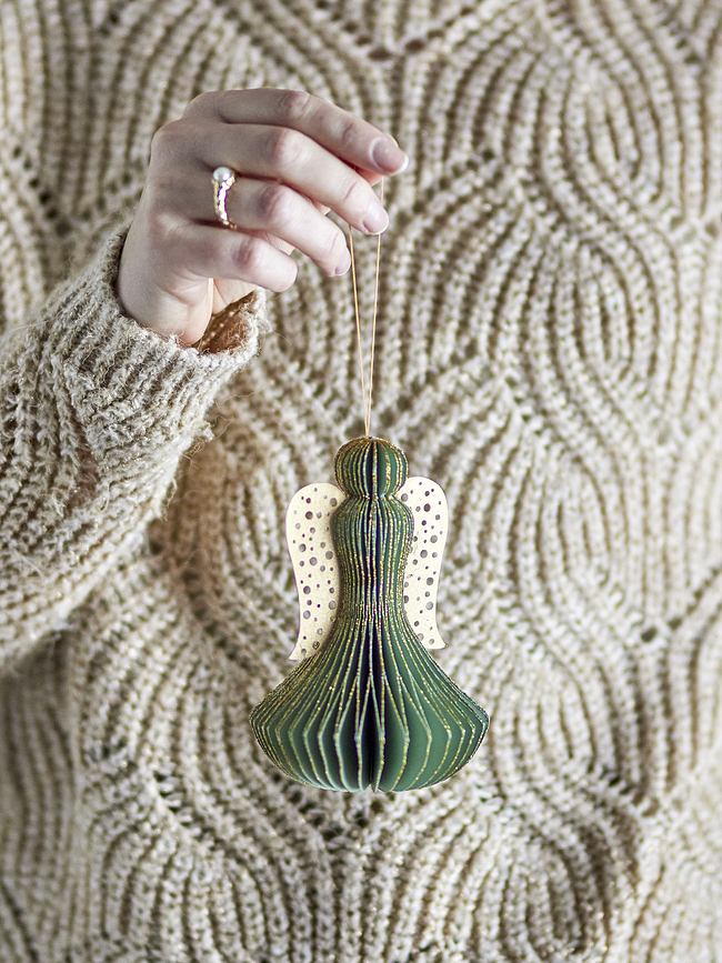 Ingi Χριστουγεννιάτικο Στολίδι Άγγελος, ροζ