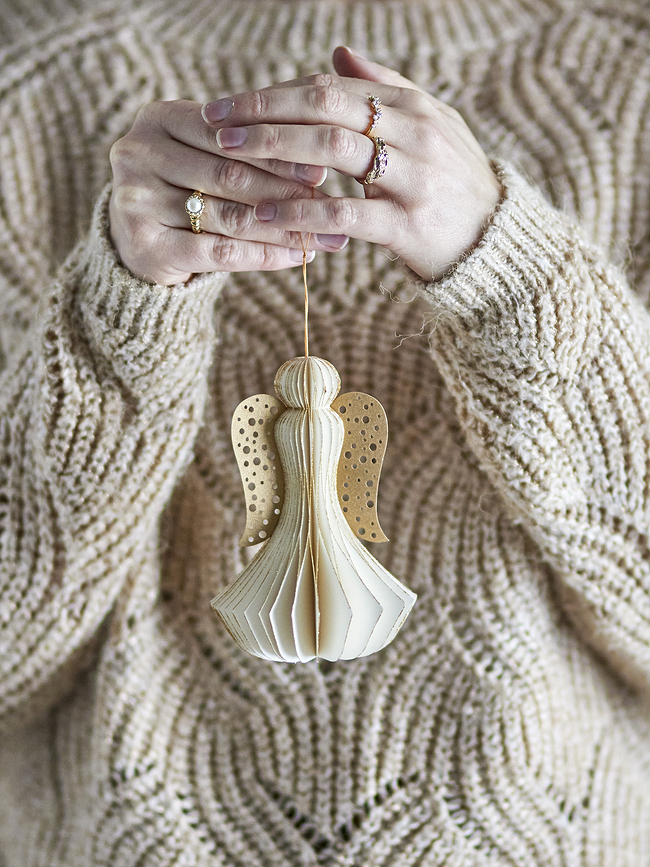 Ingi Χριστουγεννιάτικο Στολίδι Άγγελος, ροζ