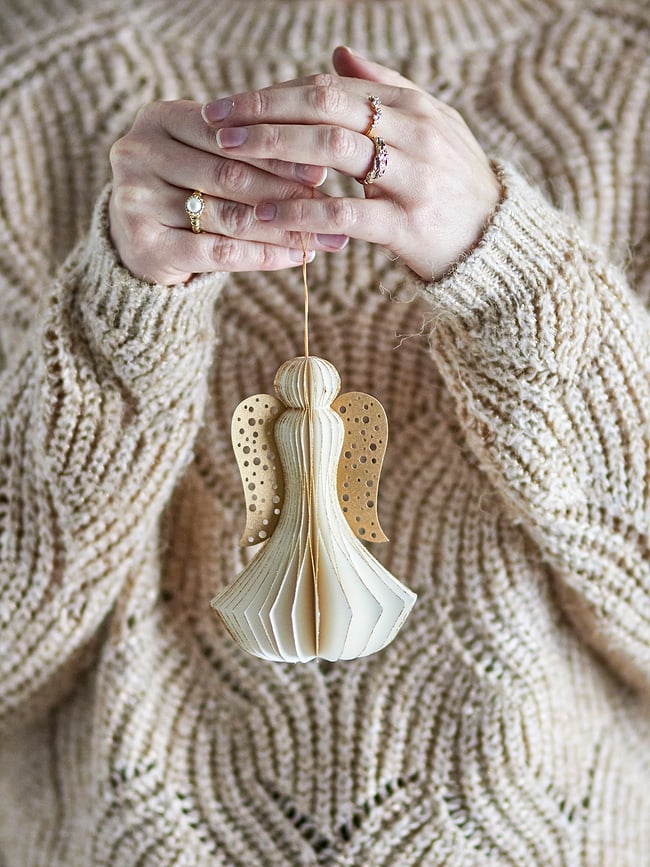 Ingi Ukras anđeo božićni ružičasti