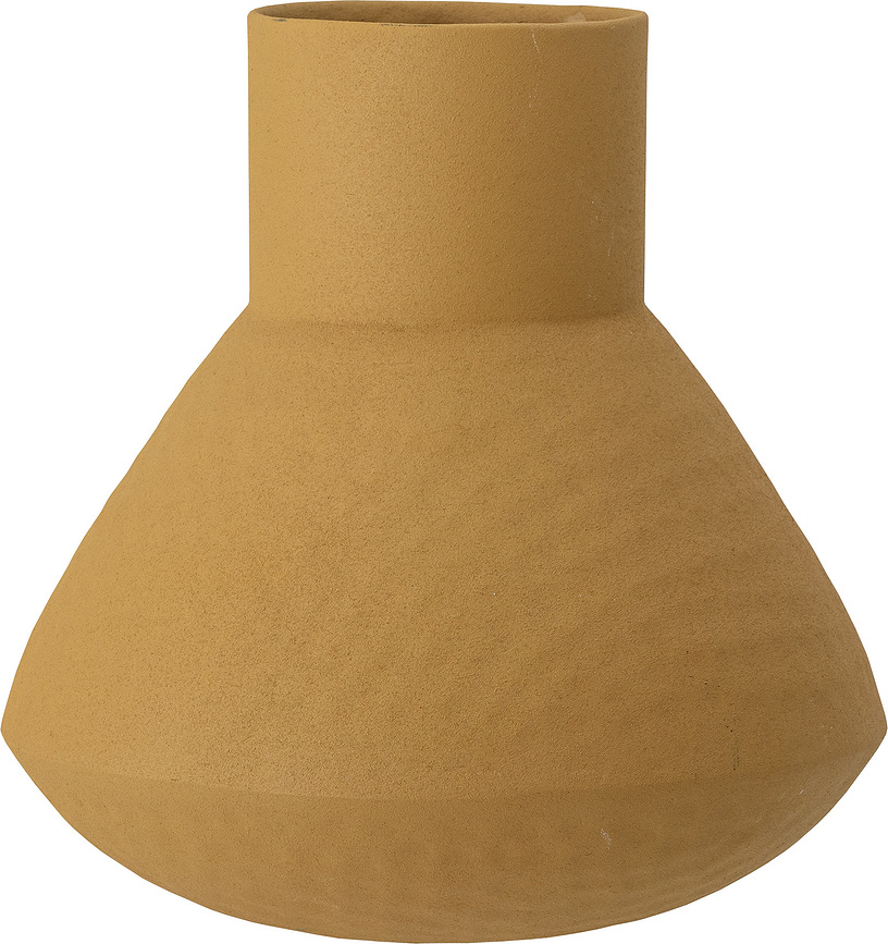 Isira Vase 20,5 cm gelb Metall