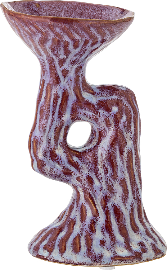 Ivalie Svečnik, 16 cm, roza, kamnit