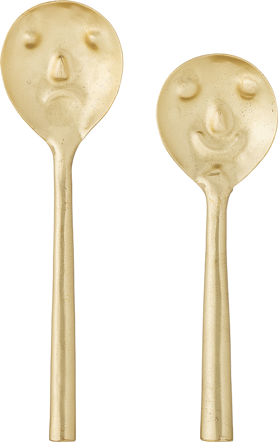 Izna Cuillères, laiton, Lot de 2