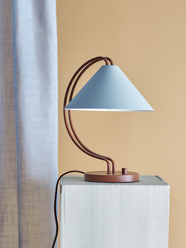 Janya Lampe de Table 35 cm, rouge