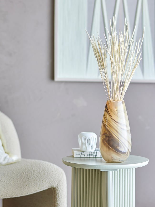 Jarrón Algar, marrón y beige