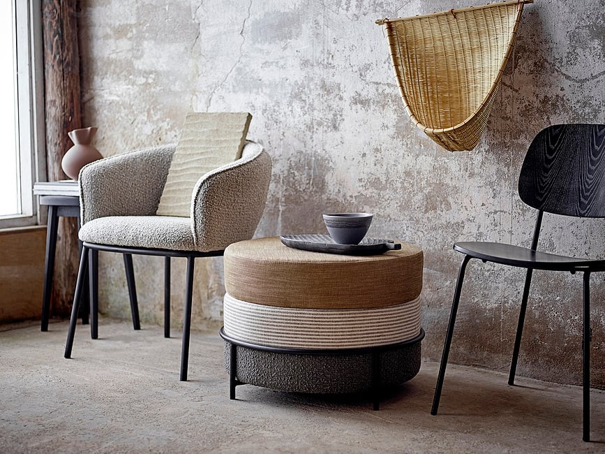 Jarrón Nicita, 28 cm, marrón